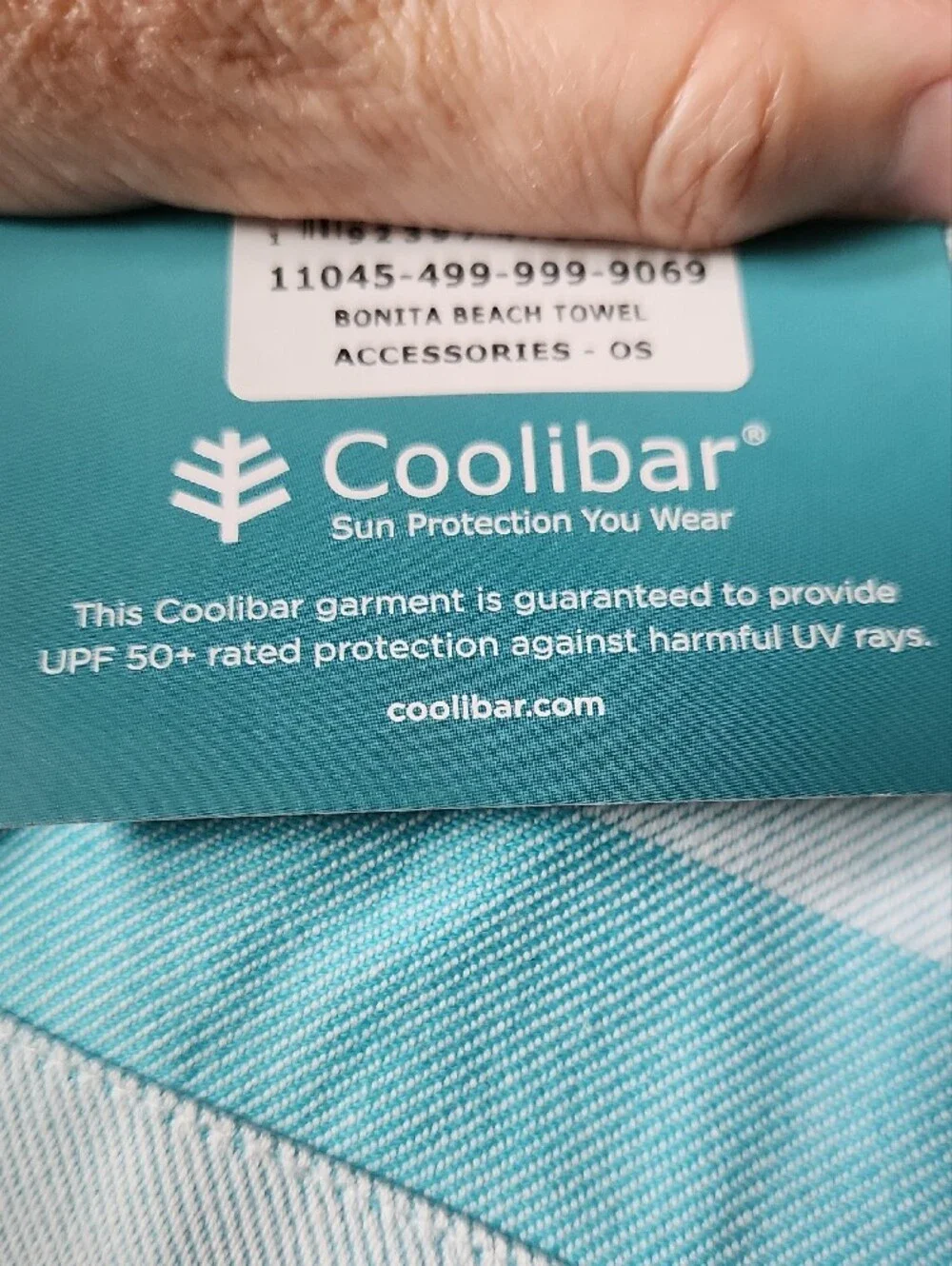 Coolibar UPF 50+ Sun Protection Sand Free Beach Towel NWT - Picture 8 of 11